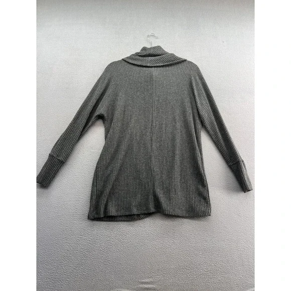 A Pea In The Pod Sweater Womens Small Gray Cowl Neck Nursing Ribbed Tunic Top - Picture 8 of 11